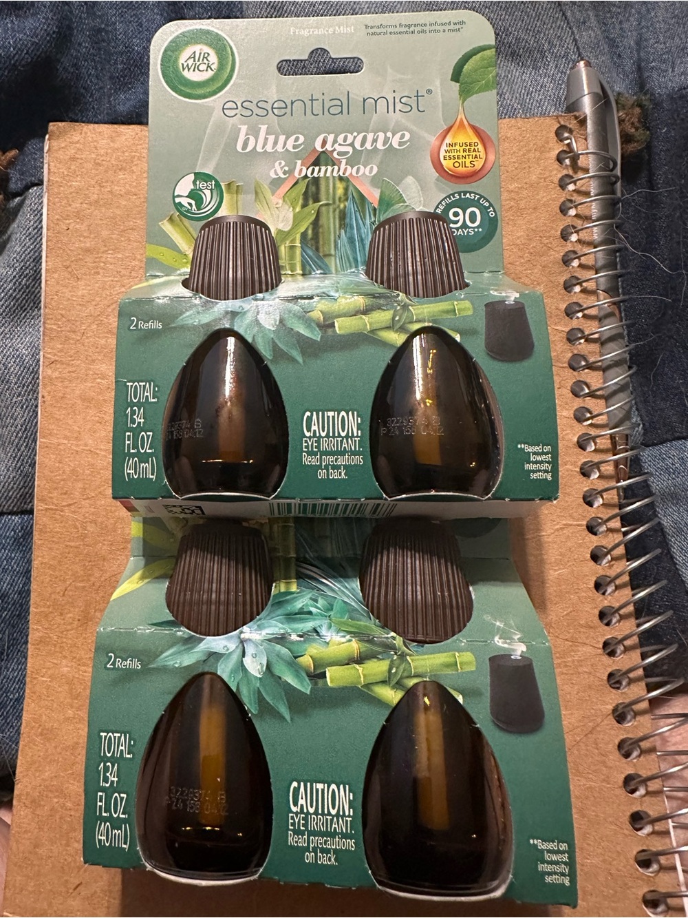 Air Wick Essential Mist Blue Agave & Bamboo Fragrance Refills